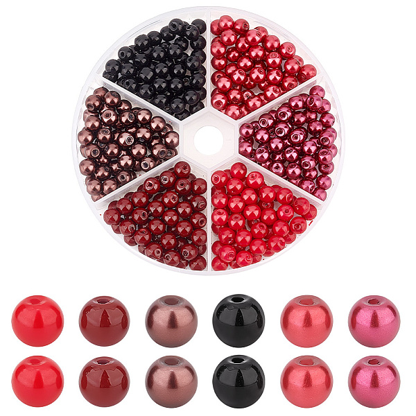 PandaHall 300Pcs 6 Colors Baking Painted Pearlized Glass Pearl Round Bead Strands, Mixed Color, 6~7mm, Hole: 1mm, 50pcs/color Glass Round..., Multicolor
PandaHall 300Pcs 6 Colors Baking Painted Pearlized Glass Pearl Round Bead Strands, Mixed Color, 6~7mm, Hole: 1mm, 50pcs/color Glass Round..., Multicolor