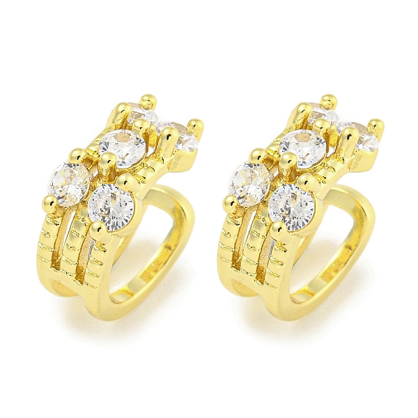 PandaHall Brass Micro Pave Cubic Zirconia Cuff Earrings, for Women, Real 18K Gold Plated, 14.5x6.5mm Cubic Zirconia Clear
PandaHall Brass Micro Pave Cubic Zirconia Cuff Earrings, for Women, Real 18K Gold Plated, 14.5x6.5mm Cubic Zirconia Clear