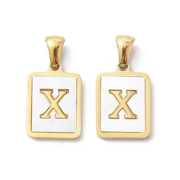 PandaHall Ion Plating(IP) 304 Stainless Steel Pave Shell Pendants, Rectangle Charm, Real 18K Gold Plated, Letter X, 17.5x12x1.5mm, Hole...
PandaHall Ion Plating(IP) 304 Stainless Steel Pave Shell Pendants, Rectangle Charm, Real 18K Gold Plated, Letter X, 17.5x12x1.5mm, Hole...
