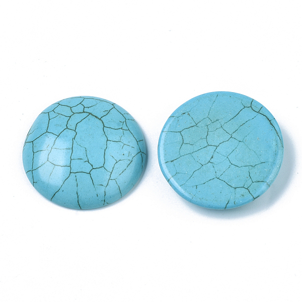 PandaHall Synthetic Turquoise Cabochons, Dyed, Half Round/Dome, Sky Blue, 35x8mm Synthetic Turquoise Half Round Blue
PandaHall Synthetic Turquoise Cabochons, Dyed, Half Round/Dome, Sky Blue, 35x8mm Synthetic Turquoise Half Round Blue