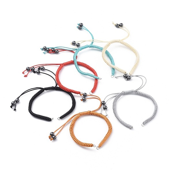 PandaHall Adjustable Korean Waxed Polyester Cords Bracelet Making, with Non-Magnetic Synthetic Hematite Beads and Iron Jump Rings, Mixed..., Multicolor
PandaHall Adjustable Korean Waxed Polyester Cords Bracelet Making, with Non-Magnetic Synthetic Hematite Beads and Iron Jump Rings, Mixed..., Multicolor