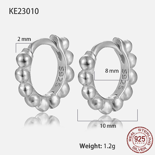 PandaHall Rhodium Plated 925 Sterling Silver Hoop Earrings, with S925 Stamp, Platinum, 10x2mm Sterling Silver Ring
PandaHall Rhodium Plated 925 Sterling Silver Hoop Earrings, with S925 Stamp, Platinum, 10x2mm Sterling Silver Ring