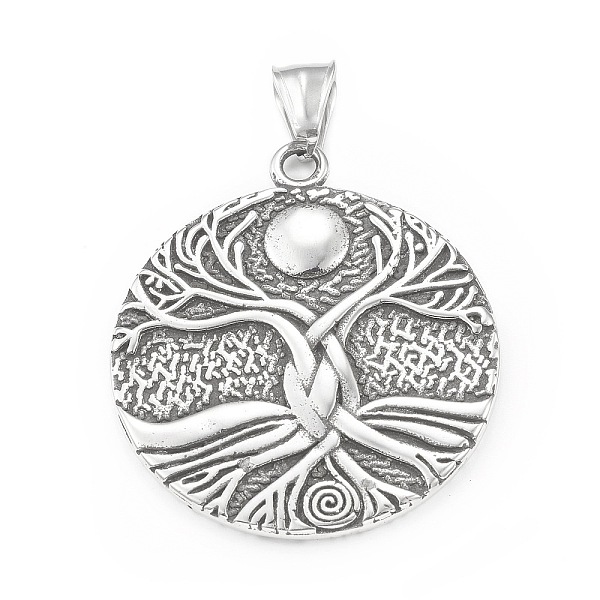 PandaHall 304 Stainless Steel Pendants, Flat Round with Tree of Life Pattern, Antique Silver, 42.5x37.5x3mm, Hole: 4x9mm 304 Stainless Steel...
PandaHall 304 Stainless Steel Pendants, Flat Round with Tree of Life Pattern, Antique Silver, 42.5x37.5x3mm, Hole: 4x9mm 304 Stainless Steel...