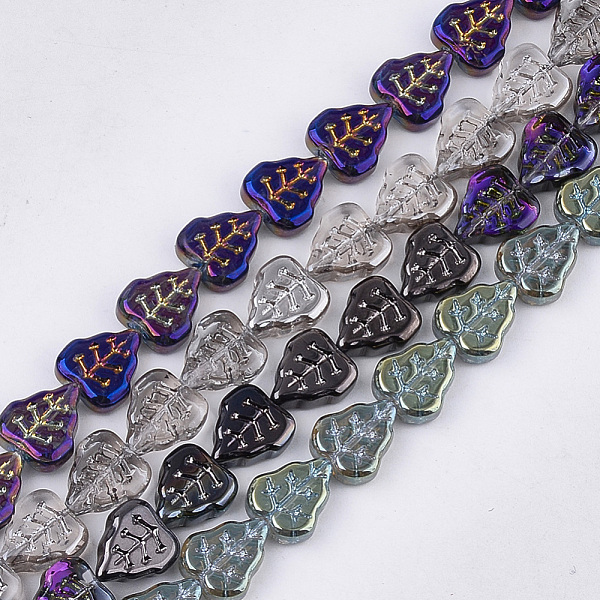 PandaHall Electroplate Glass Beads Strands, Leaf, Mixed Color, 12x10.5x4.5mm, Hole: 0.8mm, about 54pcs/strand, 25.5 inch Glass Leaf..., Multicolor
PandaHall Electroplate Glass Beads Strands, Leaf, Mixed Color, 12x10.5x4.5mm, Hole: 0.8mm, about 54pcs/strand, 25.5 inch Glass Leaf..., Multicolor