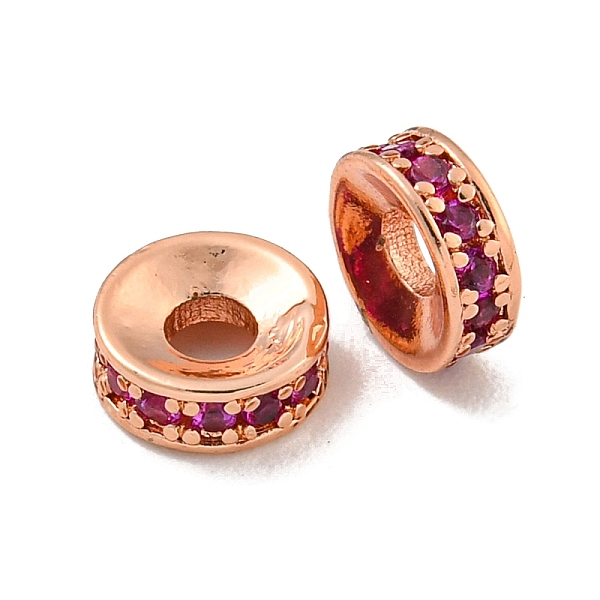 PandaHall Brass Cubic Zirconia Spacer Beads, Long-Lasting Plated, Lead Free & Cadmium Free, Rondelle, Fuchsia, 6x2mm, Hole: 2mm Brass+Cubic..., Pink
PandaHall Brass Cubic Zirconia Spacer Beads, Long-Lasting Plated, Lead Free & Cadmium Free, Rondelle, Fuchsia, 6x2mm, Hole: 2mm Brass+Cubic..., Pink