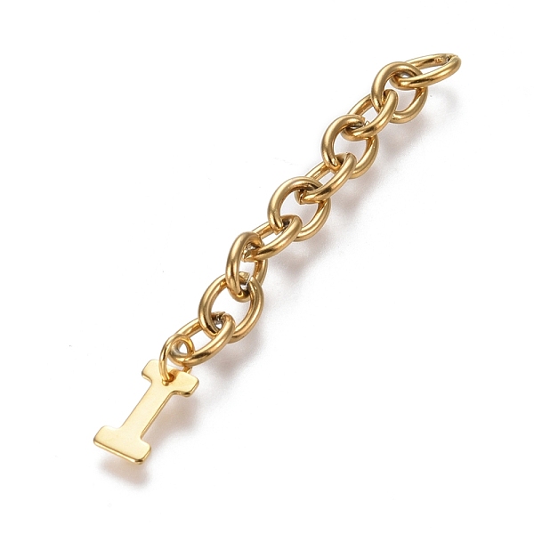 PandaHall 304 Stainless Steel Chain Extender, with Cable Chain and Letter Charms, Golden, Letter.I, Letter I: 11x5.5x0.7mm, 67.5mm, Link...
PandaHall 304 Stainless Steel Chain Extender, with Cable Chain and Letter Charms, Golden, Letter.I, Letter I: 11x5.5x0.7mm, 67.5mm, Link...
