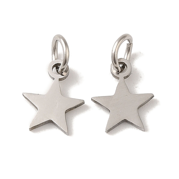 PandaHall 201 Stainless Steel Charms, with Jump Rings, Laser Cut, Star Charm, Stainless Steel Color, 9.8x7.8x1mm, Hole: 3mm 201 Stainless...
PandaHall 201 Stainless Steel Charms, with Jump Rings, Laser Cut, Star Charm, Stainless Steel Color, 9.8x7.8x1mm, Hole: 3mm 201 Stainless...