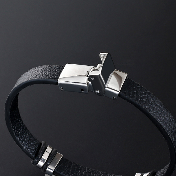 PandaHall 201 Stainless Steel Constellation Beaded Bracelet, Leather Cord Gothic Bracelet for Men Women, Pisces, 8-1/4 inch(21cm) Leather..., Black
PandaHall 201 Stainless Steel Constellation Beaded Bracelet, Leather Cord Gothic Bracelet for Men Women, Pisces, 8-1/4 inch(21cm) Leather..., Black