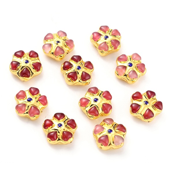 PandaHall Cat Eye Beads, with Golden Tone Brass Finding, Flower, Red, 23.5~24x24~25x10~11mm, Hole: 1.2mm Glass Flower Red
PandaHall Cat Eye Beads, with Golden Tone Brass Finding, Flower, Red, 23.5~24x24~25x10~11mm, Hole: 1.2mm Glass Flower Red