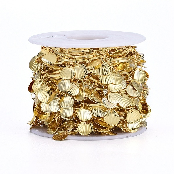 PandaHall Handmade Brass Bar Link Chains, with Scallop Shell Shape Charm and Spool, Soldered, Long-Lasting Plated, Real 18K Gold Plated...
PandaHall Handmade Brass Bar Link Chains, with Scallop Shell Shape Charm and Spool, Soldered, Long-Lasting Plated, Real 18K Gold Plated...