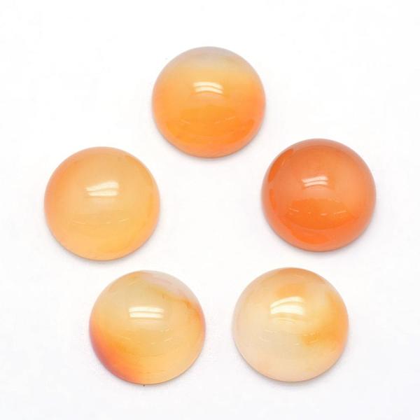 PandaHall Natural Light Salmon Agate Cabochons, Half Round, 12x5~6mm Natural Agate Half Round Red
PandaHall Natural Light Salmon Agate Cabochons, Half Round, 12x5~6mm Natural Agate Half Round Red