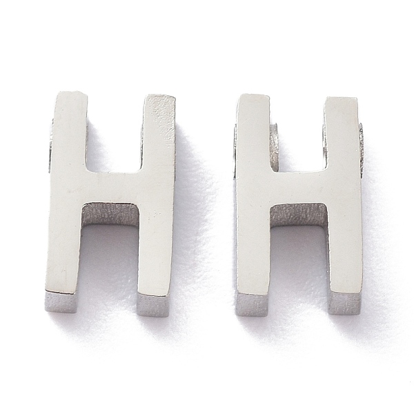 PandaHall 304 Stainless Steel Charms, Alphabet, Stainless Steel Color, Letter.H, 8x5x3mm, Hole: 1.8mm 304 Stainless Steel Letter H
PandaHall 304 Stainless Steel Charms, Alphabet, Stainless Steel Color, Letter.H, 8x5x3mm, Hole: 1.8mm 304 Stainless Steel Letter H