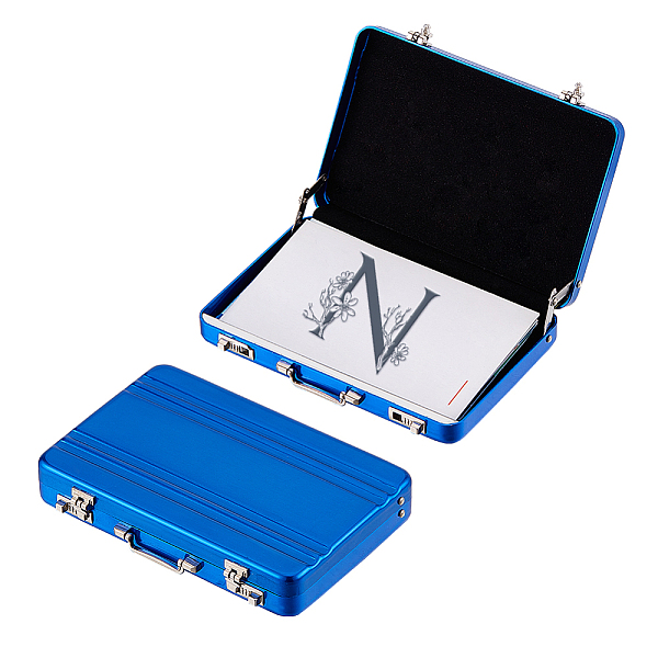 PandaHall Aluminium Alloy Business Cards Holder Case Box,, Card Organizer Stroage Box, Rectangle, Royal Blue, 70x99x17mm Aluminum Alloy...
PandaHall Aluminium Alloy Business Cards Holder Case Box,, Card Organizer Stroage Box, Rectangle, Royal Blue, 70x99x17mm Aluminum Alloy...