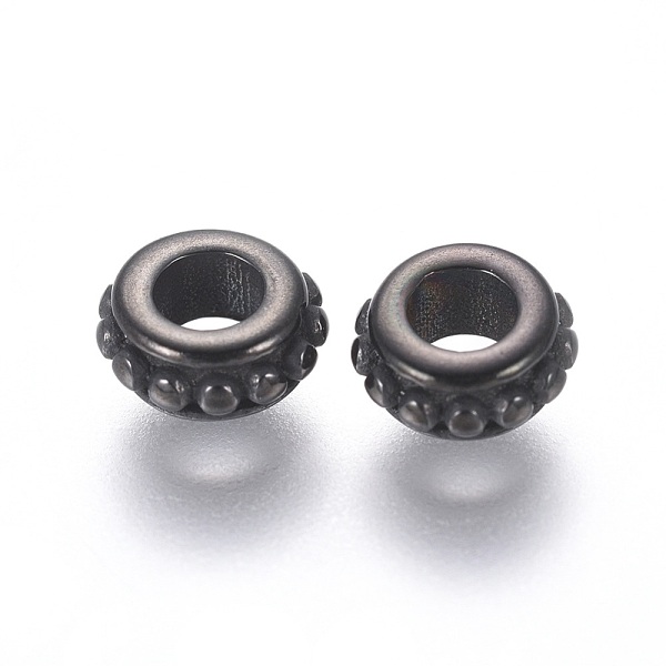PandaHall 304 Stainless Steel Spacer Beads, Ring, Gunmetal, 6.5x3mm, Hole: 3mm 304 Stainless Steel Ring
PandaHall 304 Stainless Steel Spacer Beads, Ring, Gunmetal, 6.5x3mm, Hole: 3mm 304 Stainless Steel Ring