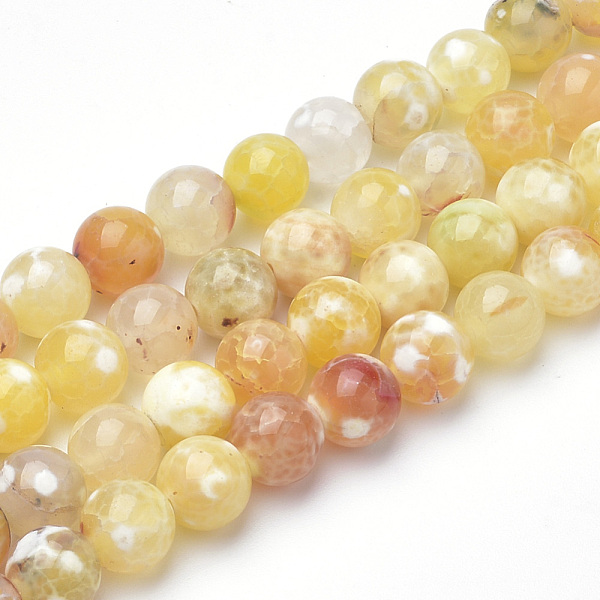 PandaHall Dyed Natural Fire Crackle Agate Beads Strands, Round, Yellow, 8~8.5mm, Hole: 1mm, about 47pcs/strand, 15.5 inch Fire Crackle Agate...
PandaHall Dyed Natural Fire Crackle Agate Beads Strands, Round, Yellow, 8~8.5mm, Hole: 1mm, about 47pcs/strand, 15.5 inch Fire Crackle Agate...