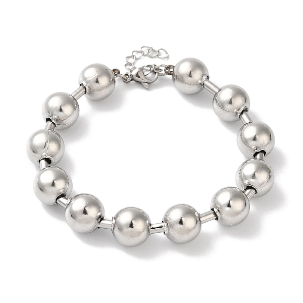 PandaHall 304 Stainless Steel Beads Ball Chain Bracelets for Women, Stainless Steel Color, 7-1/2 inch(19cm), 10mm 304 Stainless Steel Round
PandaHall 304 Stainless Steel Beads Ball Chain Bracelets for Women, Stainless Steel Color, 7-1/2 inch(19cm), 10mm 304 Stainless Steel Round