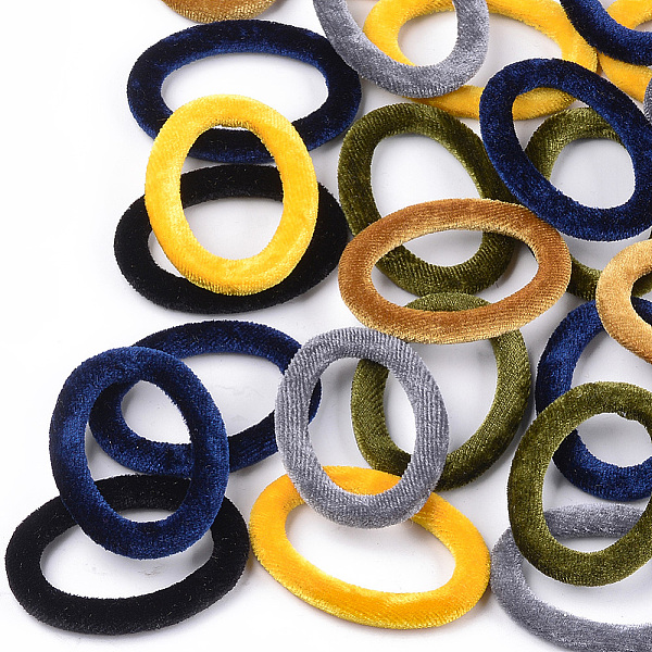 PandaHall Velvet Linking Rings, with Aluminum Bottom, Oval Ring, Platinum, Mixed Color, 51x36.5x4mm Aluminum Ring Multicolor
PandaHall Velvet Linking Rings, with Aluminum Bottom, Oval Ring, Platinum, Mixed Color, 51x36.5x4mm Aluminum Ring Multicolor
