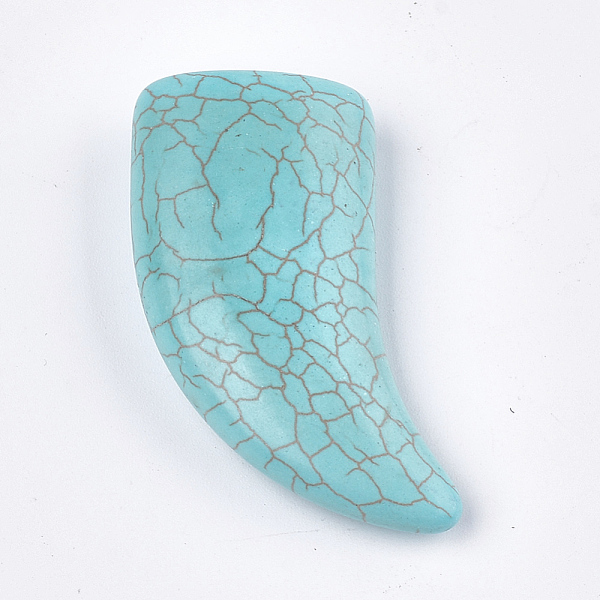 PandaHall Synthetic Turquoise Beads, Dyed, No Hole/Undrilled, Scabbard/Tusk Shape, Turquoise, 48x25x12mm Synthetic Turquoise Horn Green
PandaHall Synthetic Turquoise Beads, Dyed, No Hole/Undrilled, Scabbard/Tusk Shape, Turquoise, 48x25x12mm Synthetic Turquoise Horn Green