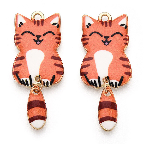 PandaHall Alloy Enamel Pendants, Golden, Cat Charm, Coral, 39x15.5x2mm, Hole: 2mm Alloy+Enamel Cat Shape Red
PandaHall Alloy Enamel Pendants, Golden, Cat Charm, Coral, 39x15.5x2mm, Hole: 2mm Alloy+Enamel Cat Shape Red