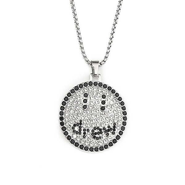 PandaHall 201 Stainless Steel Chain, Zinc Alloy and Rhinestone Pendant Necklaces, Flat Round with Word Drew, Stainless Steel Color, 23.43..., Black
PandaHall 201 Stainless Steel Chain, Zinc Alloy and Rhinestone Pendant Necklaces, Flat Round with Word Drew, Stainless Steel Color, 23.43..., Black