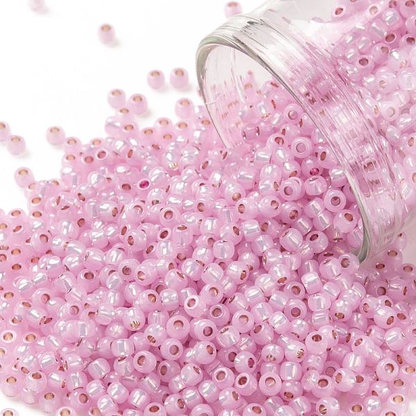 PandaHall TOHO Round Seed Beads, Japanese Seed Beads, (PF2105) PermaFinish Pink Opal Silver Lined, 11/0, 2.2mm, Hole: 0.8mm, about...
PandaHall TOHO Round Seed Beads, Japanese Seed Beads, (PF2105) PermaFinish Pink Opal Silver Lined, 11/0, 2.2mm, Hole: 0.8mm, about...