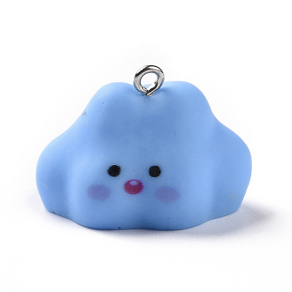 PandaHall Opaque Resin Pendants, Cartoon Cloud Charms, with Platinum Tone Iron Loops, Cornflower Blue, 19.5x27x21mm, Hole: 2mm Iron+Resin...
PandaHall Opaque Resin Pendants, Cartoon Cloud Charms, with Platinum Tone Iron Loops, Cornflower Blue, 19.5x27x21mm, Hole: 2mm Iron+Resin...