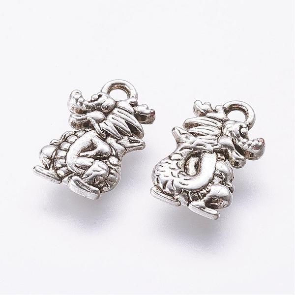 PandaHall Tibetan Style Alloy Charms, Dragon, Antique Silver, 15x10x3mm, Hole: 1.5mm Alloy Dragon
PandaHall Tibetan Style Alloy Charms, Dragon, Antique Silver, 15x10x3mm, Hole: 1.5mm Alloy Dragon