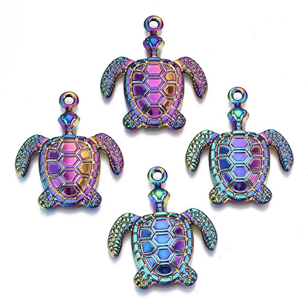 PandaHall Alloy Pendants, Cadmium Free & Lead Free, Tortoise, Rainbow Color, 34x29x3mm, Hole: 2mm Alloy Tortoise
PandaHall Alloy Pendants, Cadmium Free & Lead Free, Tortoise, Rainbow Color, 34x29x3mm, Hole: 2mm Alloy Tortoise