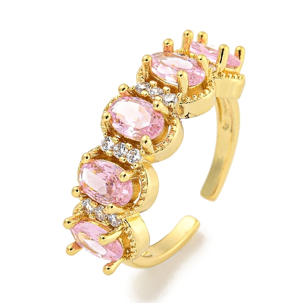 PandaHall Rack Plating Brass Micro Pave Cubic Zirconia Oval Open Cuff Ring for Women, Long-Lasting Plated, Cadmium Free & Lead Free, Real...
PandaHall Rack Plating Brass Micro Pave Cubic Zirconia Oval Open Cuff Ring for Women, Long-Lasting Plated, Cadmium Free & Lead Free, Real...