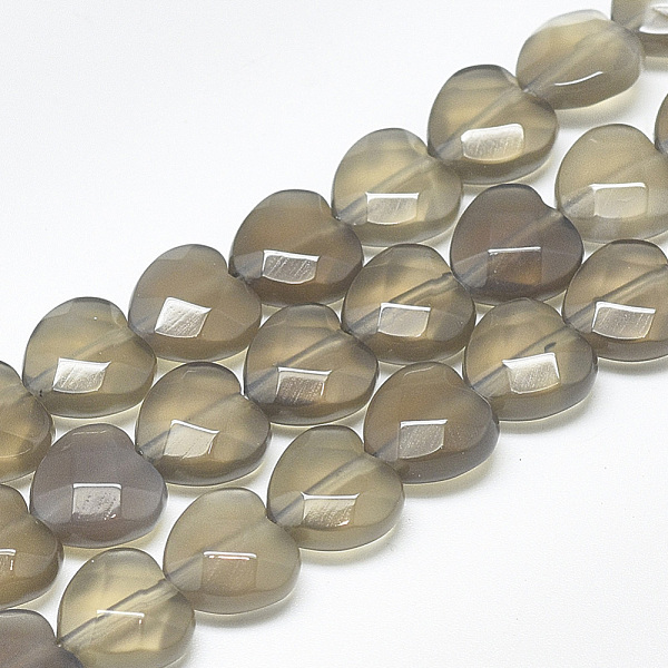 PandaHall Natural Grey Agate Beads Strands, Faceted, Heart, 10x10x5mm, Hole: 1.2mm, about 20pcs/strand, 7.4 inch Grey Agate Heart
PandaHall Natural Grey Agate Beads Strands, Faceted, Heart, 10x10x5mm, Hole: 1.2mm, about 20pcs/strand, 7.4 inch Grey Agate Heart