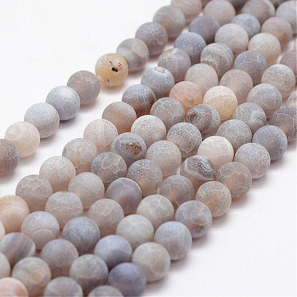 PandaHall Frosted Natural Weathered Agate Beads Strands, Round, Dyed & Heated, Light Grey, 8mm, Hole: 1mm, about 48pcs/strand, 15.2 inch..., Gray
PandaHall Frosted Natural Weathered Agate Beads Strands, Round, Dyed & Heated, Light Grey, 8mm, Hole: 1mm, about 48pcs/strand, 15.2 inch..., Gray