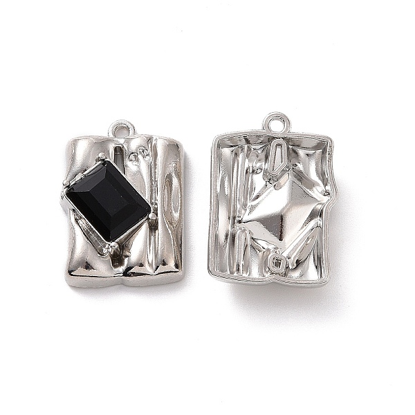 PandaHall Rack Plating Alloy Glass Pendants, Cadmium Free & Lead Free & Nickle Free, Platinum Tone Rectangle Charms, Black, 20x14x5mm, Hole...
PandaHall Rack Plating Alloy Glass Pendants, Cadmium Free & Lead Free & Nickle Free, Platinum Tone Rectangle Charms, Black, 20x14x5mm, Hole...