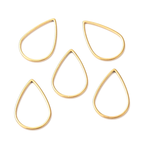 PandaHall 201 Stainless Steel Linking Rings, Teardrop, Golden, 20.5x13.5x1mm 201 Stainless Steel Teardrop
PandaHall 201 Stainless Steel Linking Rings, Teardrop, Golden, 20.5x13.5x1mm 201 Stainless Steel Teardrop
