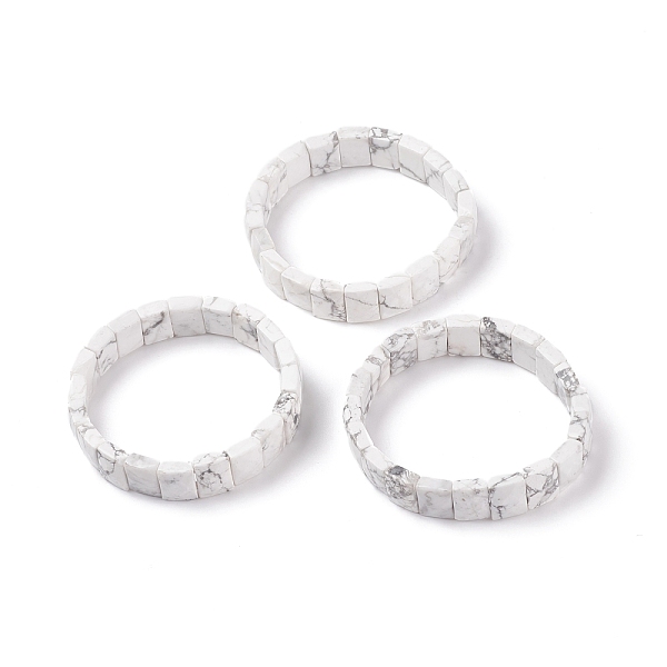PandaHall Natural Howlite Stretch Bracelets, Faceted, Rectangle, 2-3/8 inch(6cm) Howlite
PandaHall Natural Howlite Stretch Bracelets, Faceted, Rectangle, 2-3/8 inch(6cm) Howlite