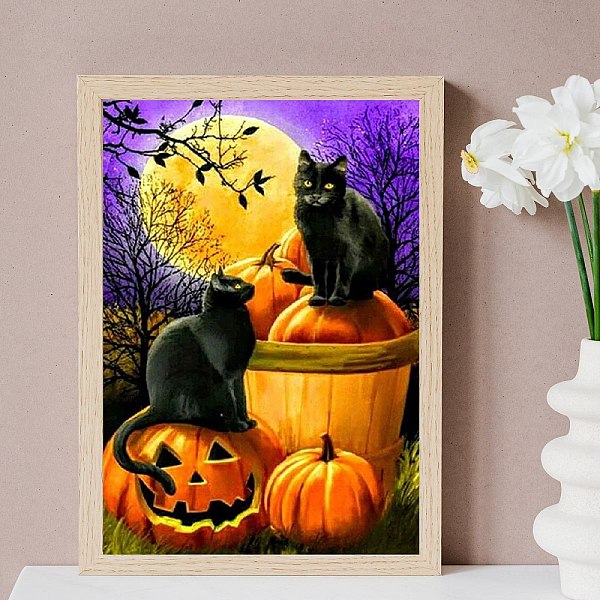 PandaHall Halloween DIY Diamond Painting Kit, Including Acrylic Rhinestones Bag, Diamond Sticky Pen, Tray Plate, Glue Clay and Canvas, Cat...
PandaHall Halloween DIY Diamond Painting Kit, Including Acrylic Rhinestones Bag, Diamond Sticky Pen, Tray Plate, Glue Clay and Canvas, Cat...