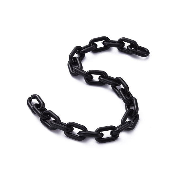 PandaHall Handmade Opaque Acrylic Cable Chains, Black, 15x9x3mm, 39.37 inch(1m)/strand Acrylic Black
PandaHall Handmade Opaque Acrylic Cable Chains, Black, 15x9x3mm, 39.37 inch(1m)/strand Acrylic Black