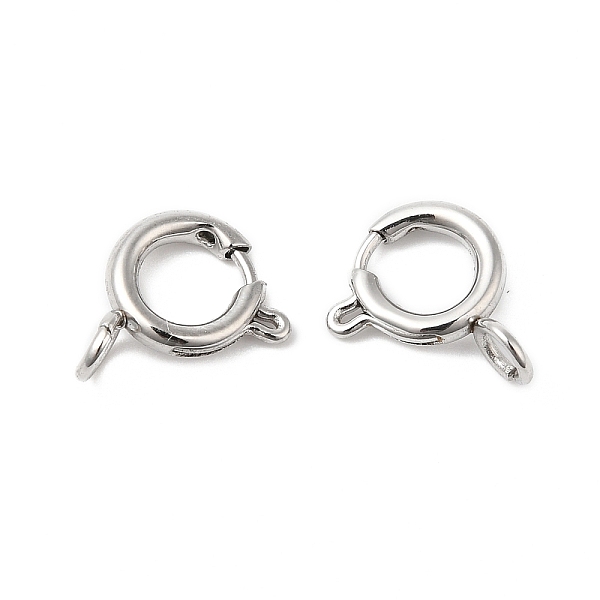 PandaHall 304 Stainless Steel Spring Ring Clasps, Ring, 9x11.5x4mm, Hole: 2.5mm 304 Stainless Steel
PandaHall 304 Stainless Steel Spring Ring Clasps, Ring, 9x11.5x4mm, Hole: 2.5mm 304 Stainless Steel