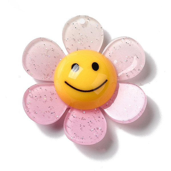 PandaHall Acrylic Big Pendants with Glitter Powder, Two Tone Flower with Smile, Pink, 52x48x14.5mm, Hole: 2mm Acrylic Flower Pink
PandaHall Acrylic Big Pendants with Glitter Powder, Two Tone Flower with Smile, Pink, 52x48x14.5mm, Hole: 2mm Acrylic Flower Pink