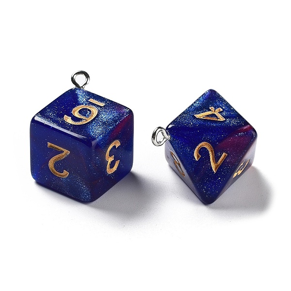 PandaHall 7Pcs 7 Styles Opaque Resin Polyhedral Dice Pendants Set, Multi-Sided Dice Charms with Platinum Plated Iron Loops, Mixed Shapes...
PandaHall 7Pcs 7 Styles Opaque Resin Polyhedral Dice Pendants Set, Multi-Sided Dice Charms with Platinum Plated Iron Loops, Mixed Shapes...