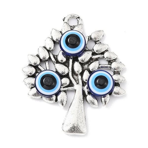 PandaHall Alloy Pendants, Tree of Life with Resin Evil Eye Charms, Antique Silver, Tree, 28x24x4.5mm, Hole: 1.8mm Alloy Tree
PandaHall Alloy Pendants, Tree of Life with Resin Evil Eye Charms, Antique Silver, Tree, 28x24x4.5mm, Hole: 1.8mm Alloy Tree