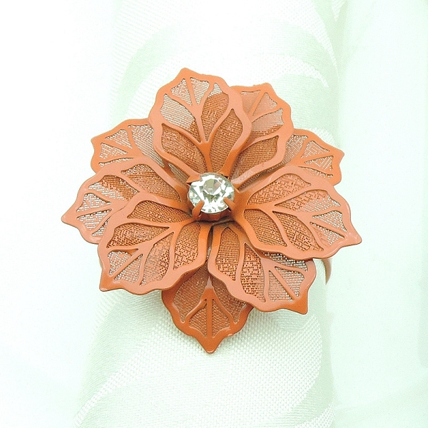 PandaHall Alloy Napkin Rings, Napkin Holder Adornment, Restaurant Daily Accessiroes, Flower, Peru, 52x52mm Alloy Flower Brown
PandaHall Alloy Napkin Rings, Napkin Holder Adornment, Restaurant Daily Accessiroes, Flower, Peru, 52x52mm Alloy Flower Brown