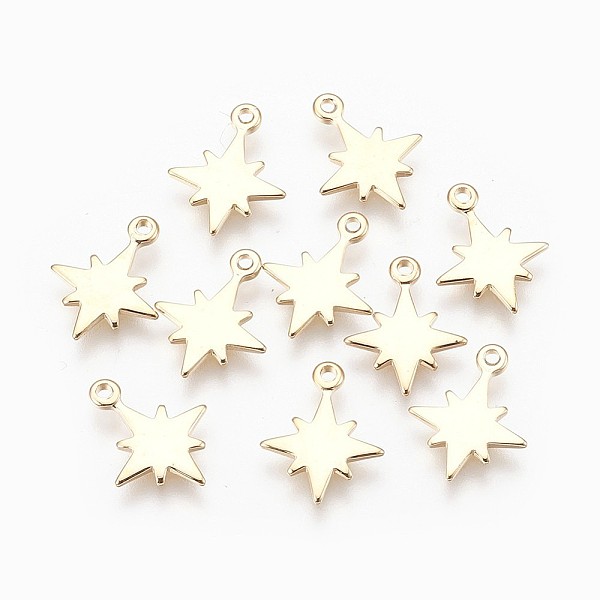 PandaHall Brass Charms, Star, Nickel Free, Real 18K Gold Plated, 14x11x1mm, Hole: 1mm Brass Star
PandaHall Brass Charms, Star, Nickel Free, Real 18K Gold Plated, 14x11x1mm, Hole: 1mm Brass Star