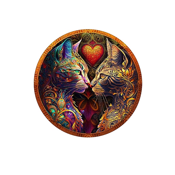 PandaHall Wooden Puzzles, Jigsaw Puzzles for Adults Kids Family Game, Couple Cat with Heart, Colorful, 160mm Wood Cat Shape
PandaHall Wooden Puzzles, Jigsaw Puzzles for Adults Kids Family Game, Couple Cat with Heart, Colorful, 160mm Wood Cat Shape