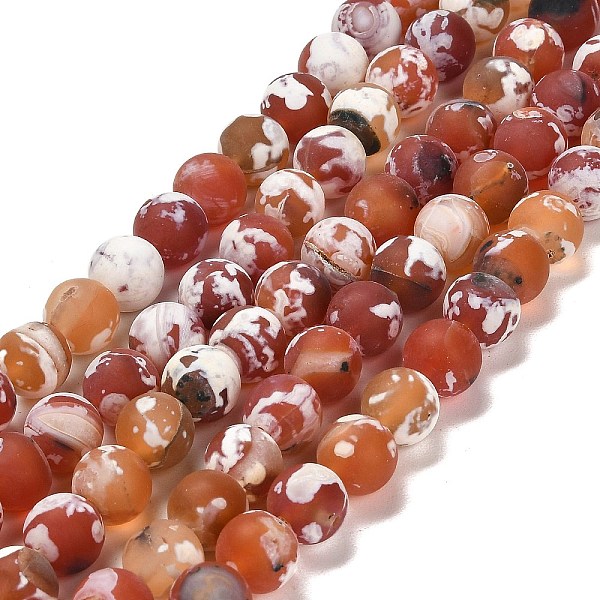PandaHall Natural Fire Crackle Agate Beads Strands, Round, Dyed & Heated, Frosted, 10.5x10mm, Hole: 1.2mm, about 38pcs/strand, 15.08''...
PandaHall Natural Fire Crackle Agate Beads Strands, Round, Dyed & Heated, Frosted, 10.5x10mm, Hole: 1.2mm, about 38pcs/strand, 15.08''...