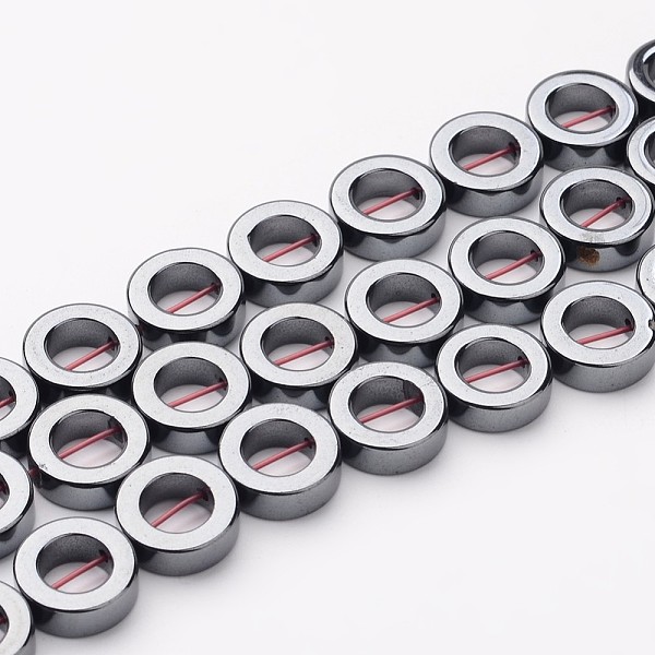 PandaHall Non-Magnetic Synthetic Hematite Beads, Grade AA, Donut, Black, 12x4mm, Hole: 1mm, about 33pcs/strand, 16 inch Non-magnetic...
PandaHall Non-Magnetic Synthetic Hematite Beads, Grade AA, Donut, Black, 12x4mm, Hole: 1mm, about 33pcs/strand, 16 inch Non-magnetic...