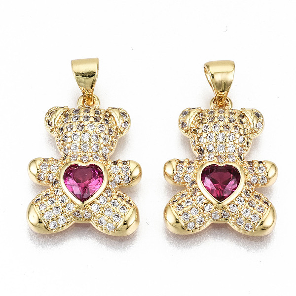 PandaHall Brass Micro Pave Clear Cubic Zirconia Pendants, Nickel Free, Bear, Real 16K Gold Plated, 19.5x14.5x4mm, Hole: 3.5x5mm Brass+Cubic...
PandaHall Brass Micro Pave Clear Cubic Zirconia Pendants, Nickel Free, Bear, Real 16K Gold Plated, 19.5x14.5x4mm, Hole: 3.5x5mm Brass+Cubic...