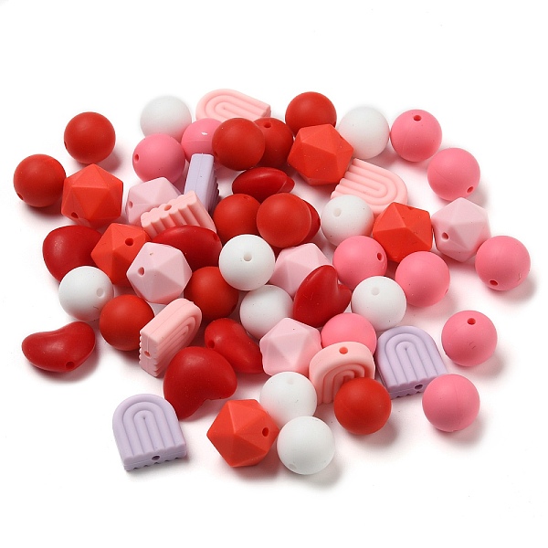 PandaHall Olycraft 8 Style Food Grade Eco-Friendly Silicone Beads, Chewing Beads For Teethers, DIY Nursing Necklaces Making, Round & Heart &..., Multicolor
PandaHall Olycraft 8 Style Food Grade Eco-Friendly Silicone Beads, Chewing Beads For Teethers, DIY Nursing Necklaces Making, Round & Heart &..., Multicolor