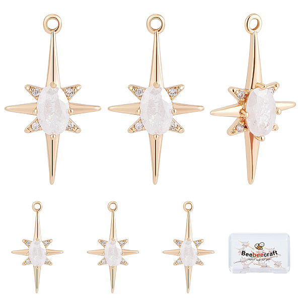 PandaHall Beebeecraft 10Pcs/Box Zirconia Star Charms 18K Gold Plated Brass Star Pendant Jewelry Making Findings for DIY Bracelet Necklace..., Clear
PandaHall Beebeecraft 10Pcs/Box Zirconia Star Charms 18K Gold Plated Brass Star Pendant Jewelry Making Findings for DIY Bracelet Necklace..., Clear
