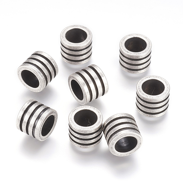 PandaHall 304 Stainless Steel Beads, Large Hole Beads, Grooved Beads, Column, Antique Silver, 10x8mm, Hole: 6.5mm 304 Stainless Steel Column
PandaHall 304 Stainless Steel Beads, Large Hole Beads, Grooved Beads, Column, Antique Silver, 10x8mm, Hole: 6.5mm 304 Stainless Steel Column