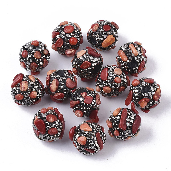 PandaHall Polymer Clay Rhinestone Beads, with Synthetic Coral, Round, 16~18mm, Hole: 1.6mm Synthetic Coral Round Black
PandaHall Polymer Clay Rhinestone Beads, with Synthetic Coral, Round, 16~18mm, Hole: 1.6mm Synthetic Coral Round Black